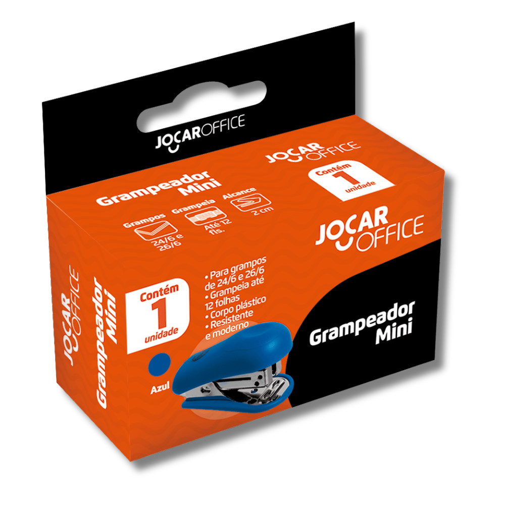 Grampeador Mini Resistente Jocar Office Cores Sortidas