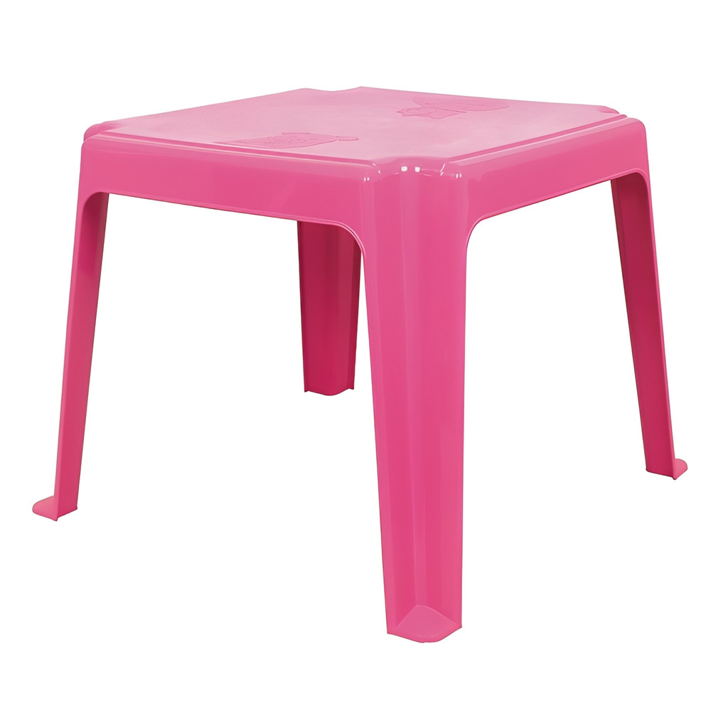 Mesa Infantil de Plastico rosa mesinha cadeira criança