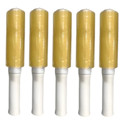 Kit De 5 Rolos Filme Pvc Multiuso Transparente 70 Metros