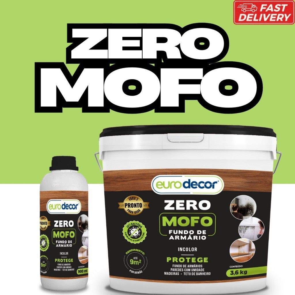 Verniz Anti Mofo 900ml Zero Mofo Pinturas e Texturas Internas e Externas