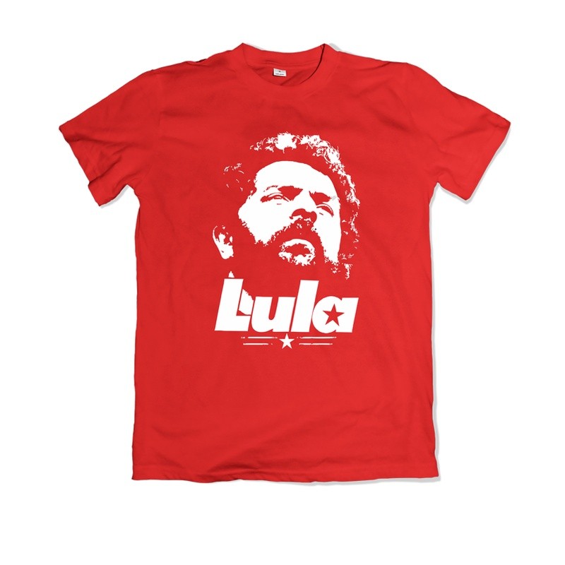 Camiseta Masculina Algodao Camiseta PT Lula o melhor presidente do Brasil