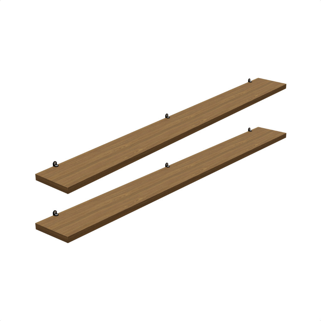 Kit 2 Prateleira Freijó 70X10 + Suporte Flutuante Mdf  Organizadora Decoração Cozinha Banheiro Sala em Oferta na Shopee