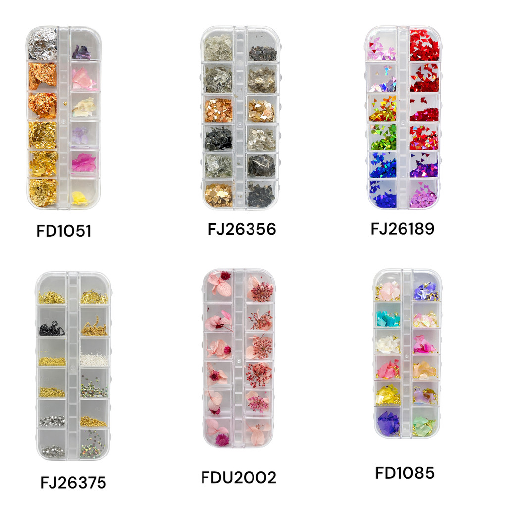 Conjunto de glitter madrepérola Folha de ouro flor seca corrente em Oferta na Shopee