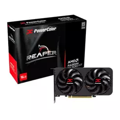 Placa de Video PowerColor Radeon RX 9060 XT Reaper, 16GB, GDDR6, 128-bit, RX9060XT-16G-A