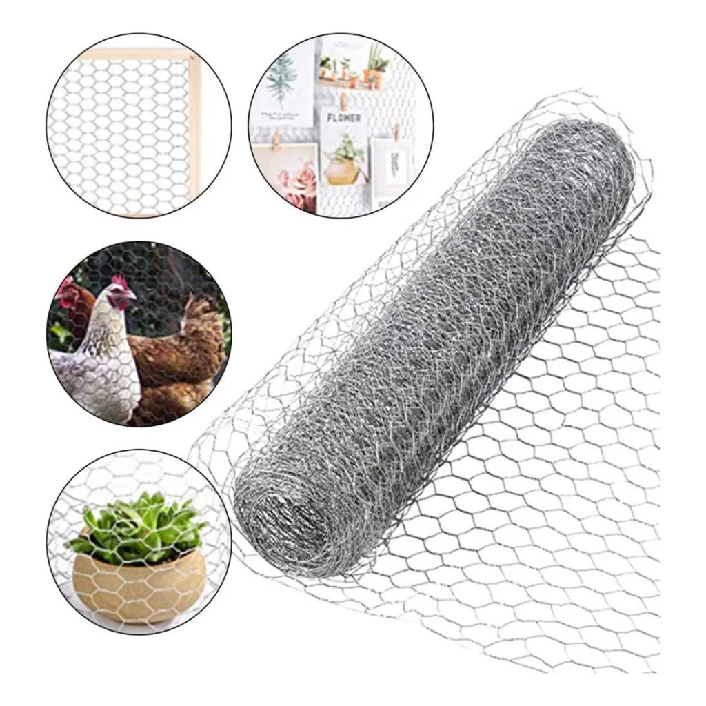 Tela De Galinheiro Horta 1.5 Metrô De Altura Rolo 10 Metrô