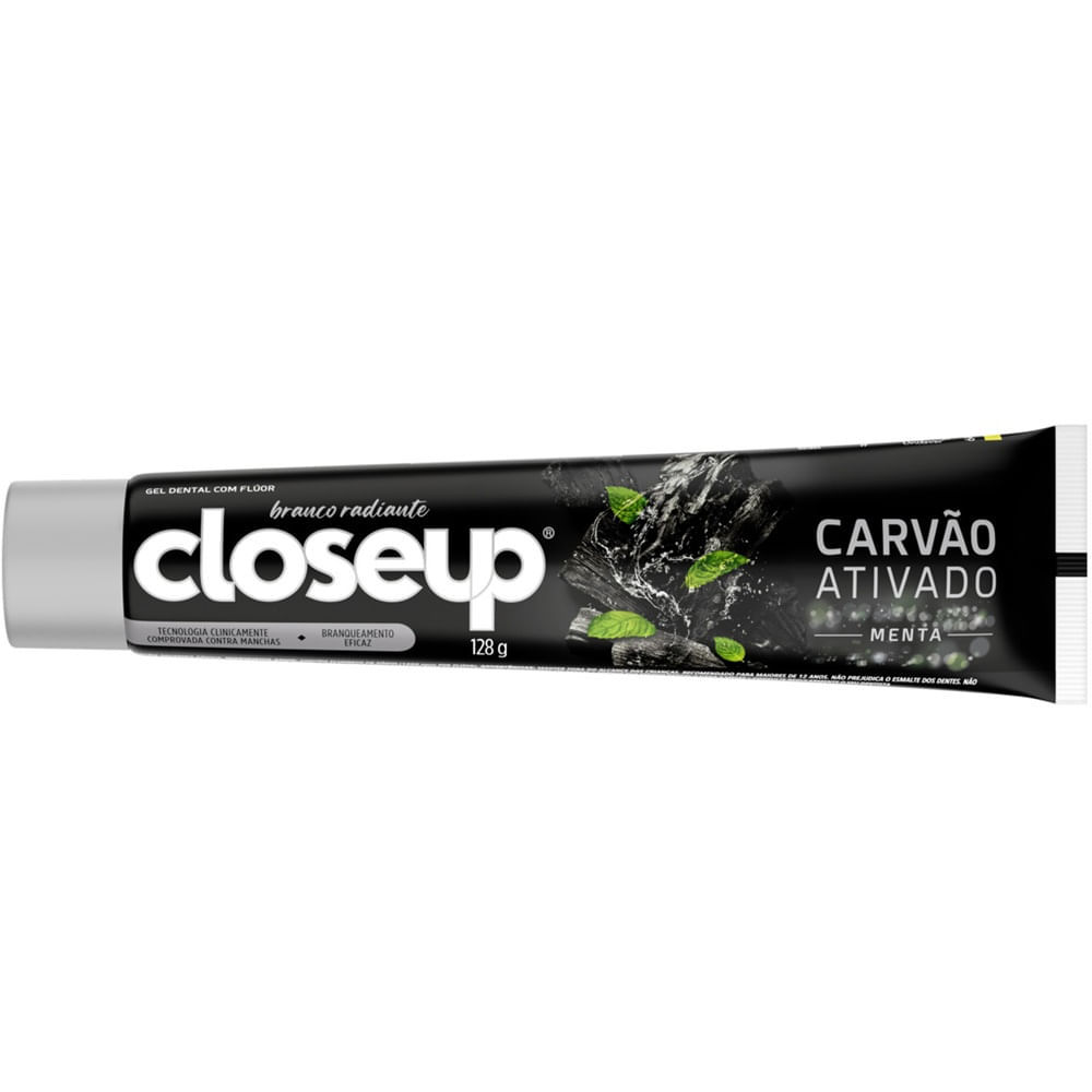 Creme Dental Closeup Carvão Ativado Menta 128g em Oferta na Shopee