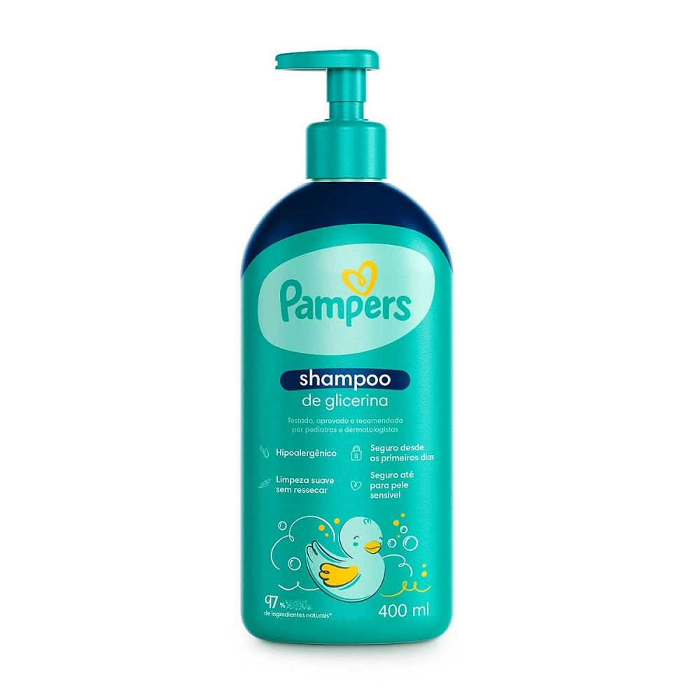 Shampoo Glicerina Pampers 400ml em Oferta na Shopee