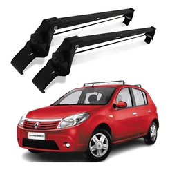 Rack De Teto Bagageiro Sandero 2007 08 09 10 11 2012 Preto