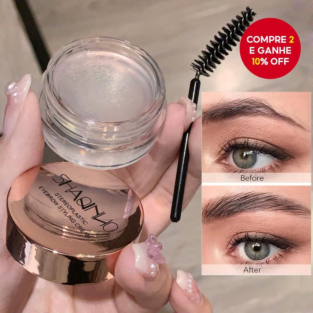 Gel para Laminação de Sobrancelhas - Cera à Prova d'Água para Modelar Sobrancelhas, Secagem Rápida e à Prova de Borrões em Oferta na Shopee