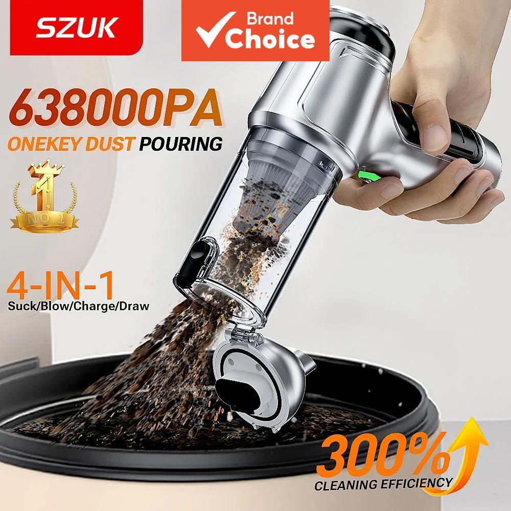  SZUK lança novos aspiradores de casa e carro, mini secadores de cabelo potentes e limpadores portáteis sem fio