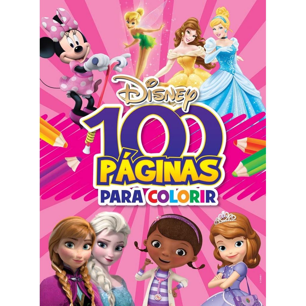 100 Páginas para Colorir | Disney | Meninas