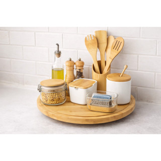 PRATO GIRATORIO TABUA GIRATORIA DE BAMBU 27,6 CM em Oferta na Shopee