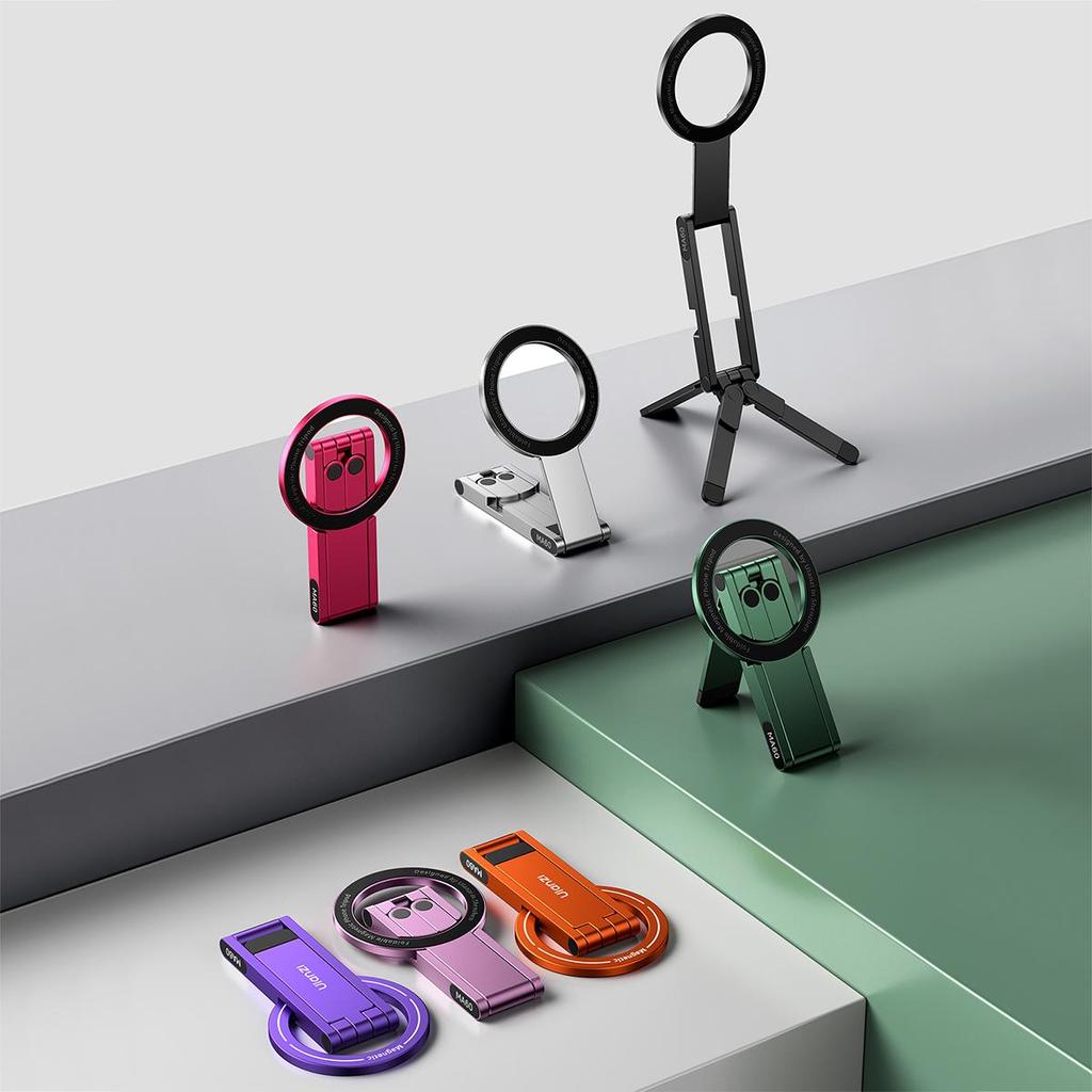 Suporte Magnético De Telefone Para iPhone – Mini Tripé Dobrável | Celular De Bolso Com Montagem Rápida Magnética 16 Mode