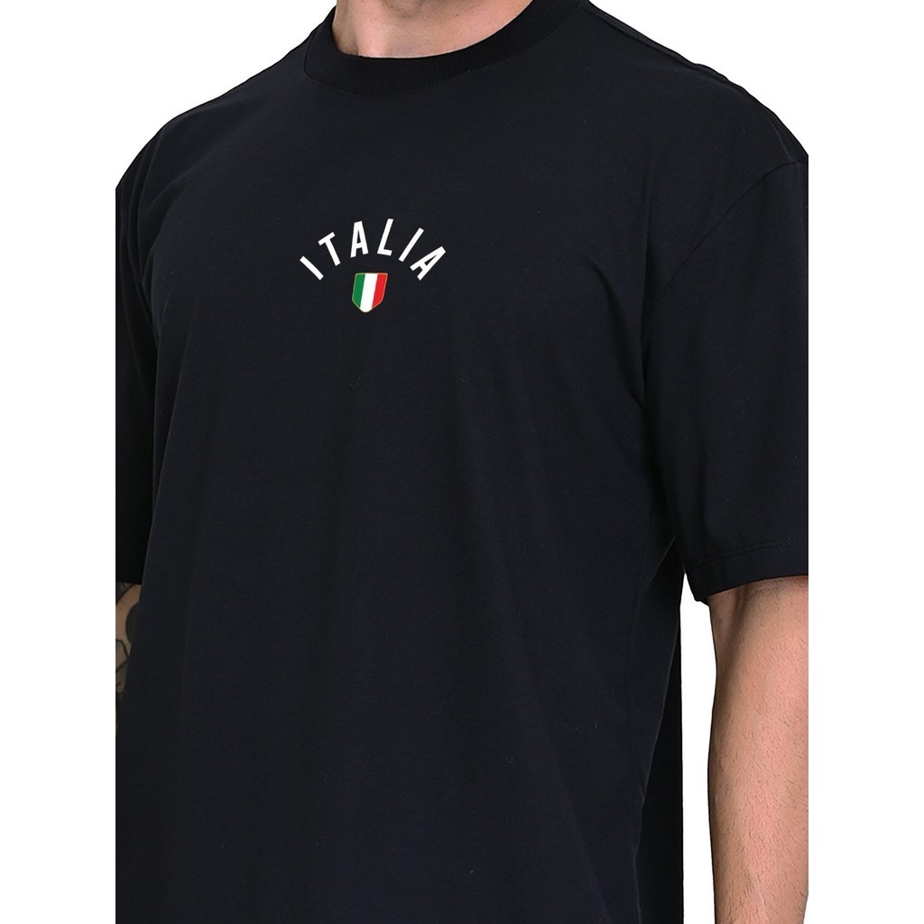Camiseta Larga Itália Estampada Oversized 100% Algodão Penteado Casual ou Treino . casual, academia. casual, academia.