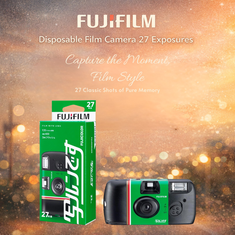FUJIFILM Fujicolor Lens-Equipped Film Camera - Standard Type, 27 Exposures