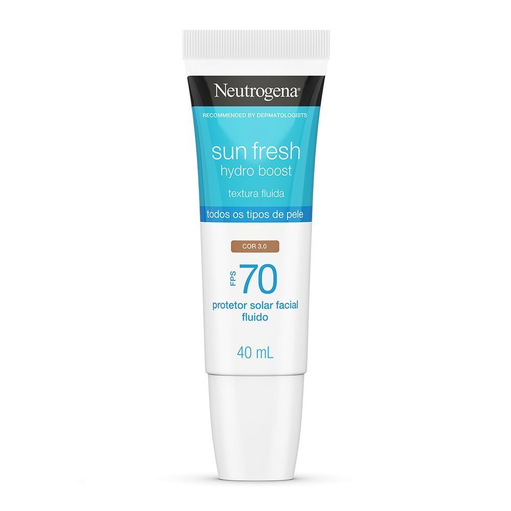 Protetor Solar Neutrogena Sun Fresh Hydro Boost Fps70 Cor 3.0 40ml em Oferta na Shopee