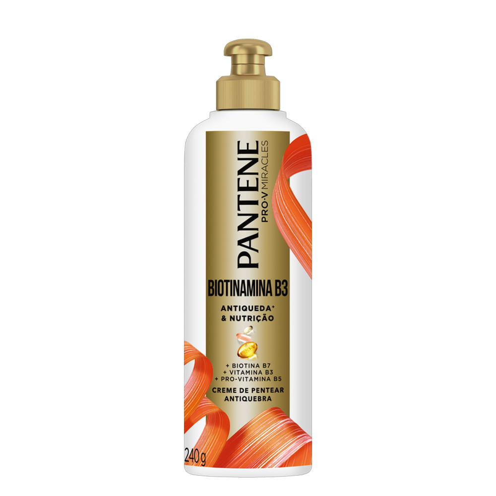 Creme De Pentear Pantene Biotinamina B3 240g em Oferta na Shopee