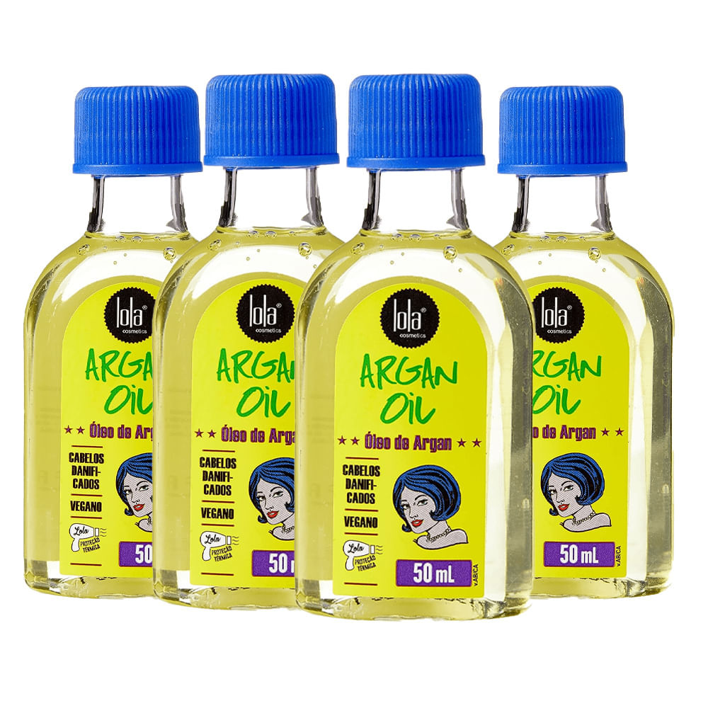 Kit 4 Óleos Capilar Lola Argan Oil 50ml em Oferta na Shopee