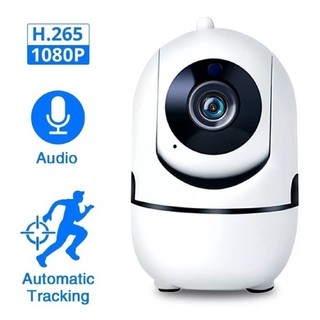Câmera de Segurança WiFi 360° Full HD 1080p com Áudio, Visão Noturna e Rastreamento Autom…