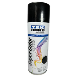 Tinta Spray Preto Brilhante Uso Geral 350ML - Tekbond