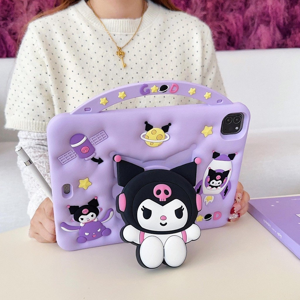 Para SAMSUNG Galaxy Tab A11 (8.7 Polegadas) Capa De Suporte À Prova De Choque De Silicone Macio Giratório De 360 Graus A em Oferta na Shopee