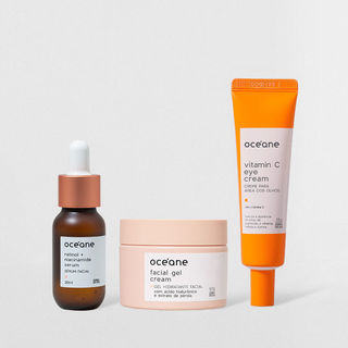 Kit Gel Hidratante Facial Creme para Área Dos Olhos Sérum de Retinol em Oferta na Shopee