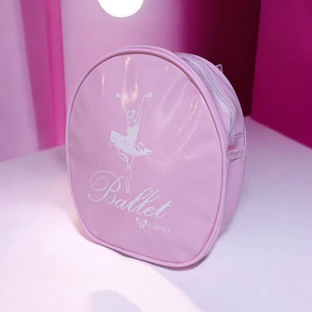 Mochila bolsa Ballet Verniz Rosa