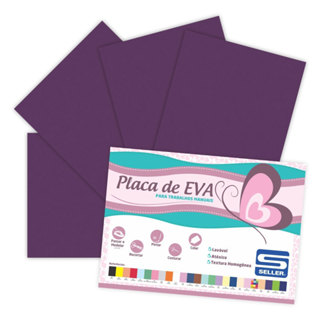 Placa de EVA 40X60cm Roxo pacote com 10 folhas Seller em Oferta na Shopee