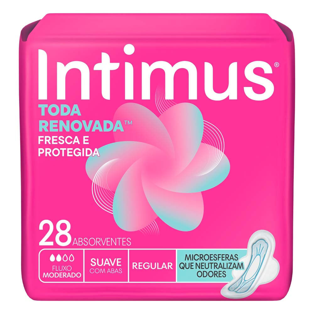 Absorvente Intimus Toda Renovada Dia Suave 28 Unidades em Oferta na Shopee
