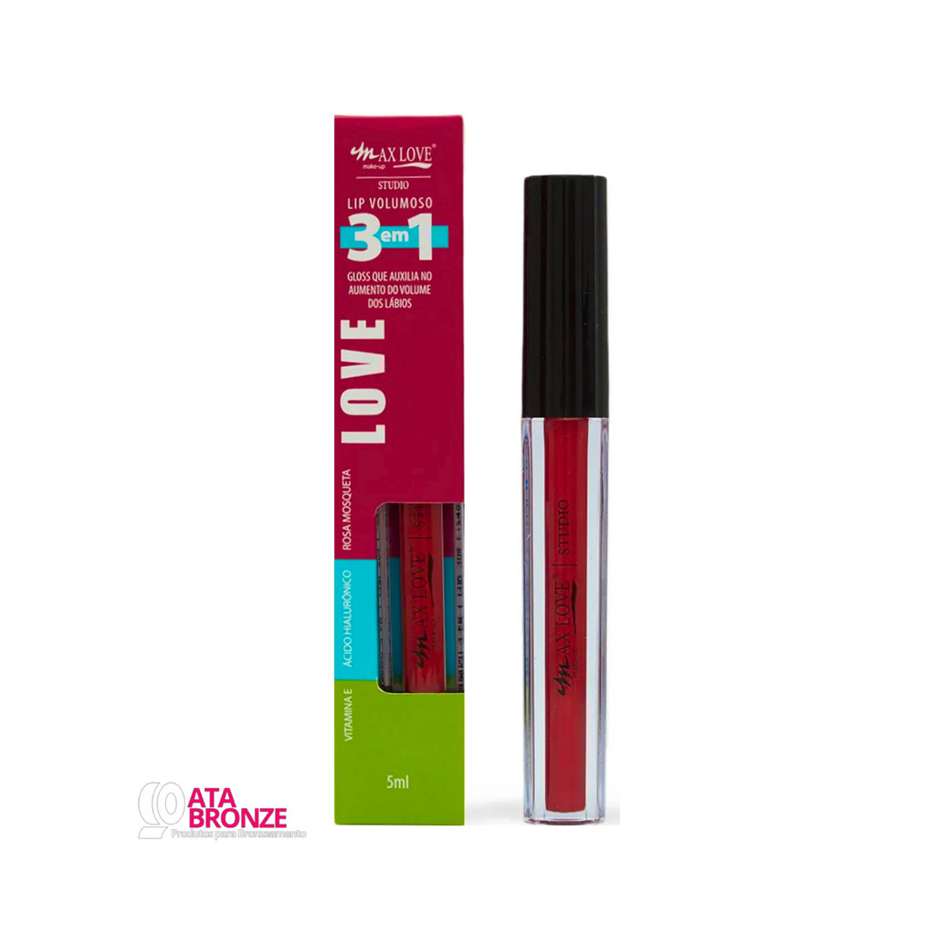 LIP VOLUMOSO 3 EM 1 MAX LOVE em Oferta na Shopee