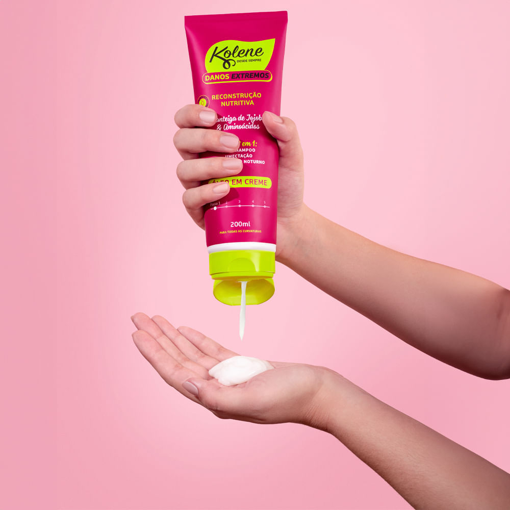 Pré-Shampoo Óleo Em Creme Kolene Danos Extremos 200ml em Oferta na Shopee