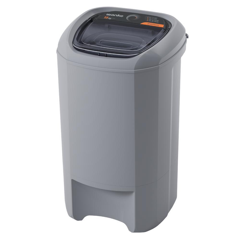 Centrífuga de Roupas 15kg Wanke Premium CWAT150 Cinza 3 Programas Classe A Alta Capacidade 220V