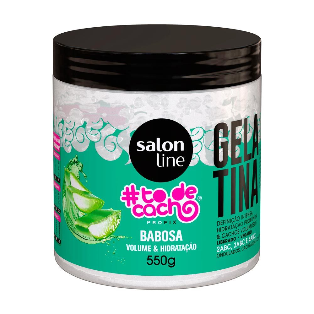 Gelatina Babosa Salon Line To De Cacho Volumão e Hidratação 550g em Oferta na Shopee