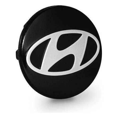Calota Calotinha Centro Miolo Meio Roda Hyundai I30 59mm Preto