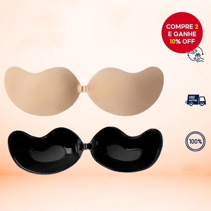 Capa De Mamilo Reutilizável Lavável Sem Costura Para Mulheres Fron t Fechamento Sutiã De Silicone Autoadesivo Push Up Al