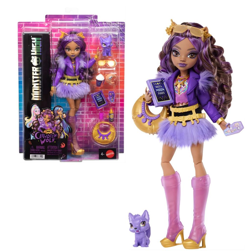 Boneca Monster High Loba Clawdeen Wolf Com Acessórios - Mattel