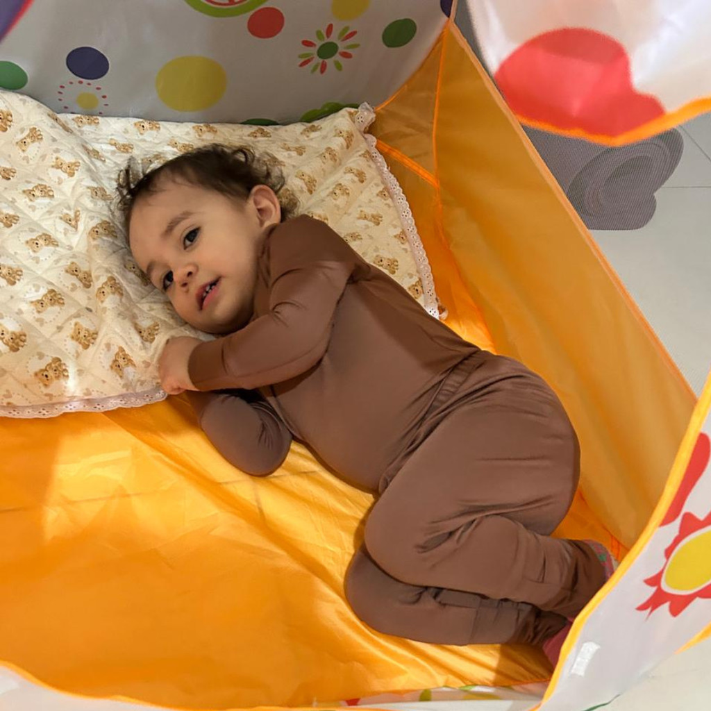 Kit 2 Conjunto Inverno Bebe Termico Peluciado Segunda Pele Quentinho Não Faz Bolinha