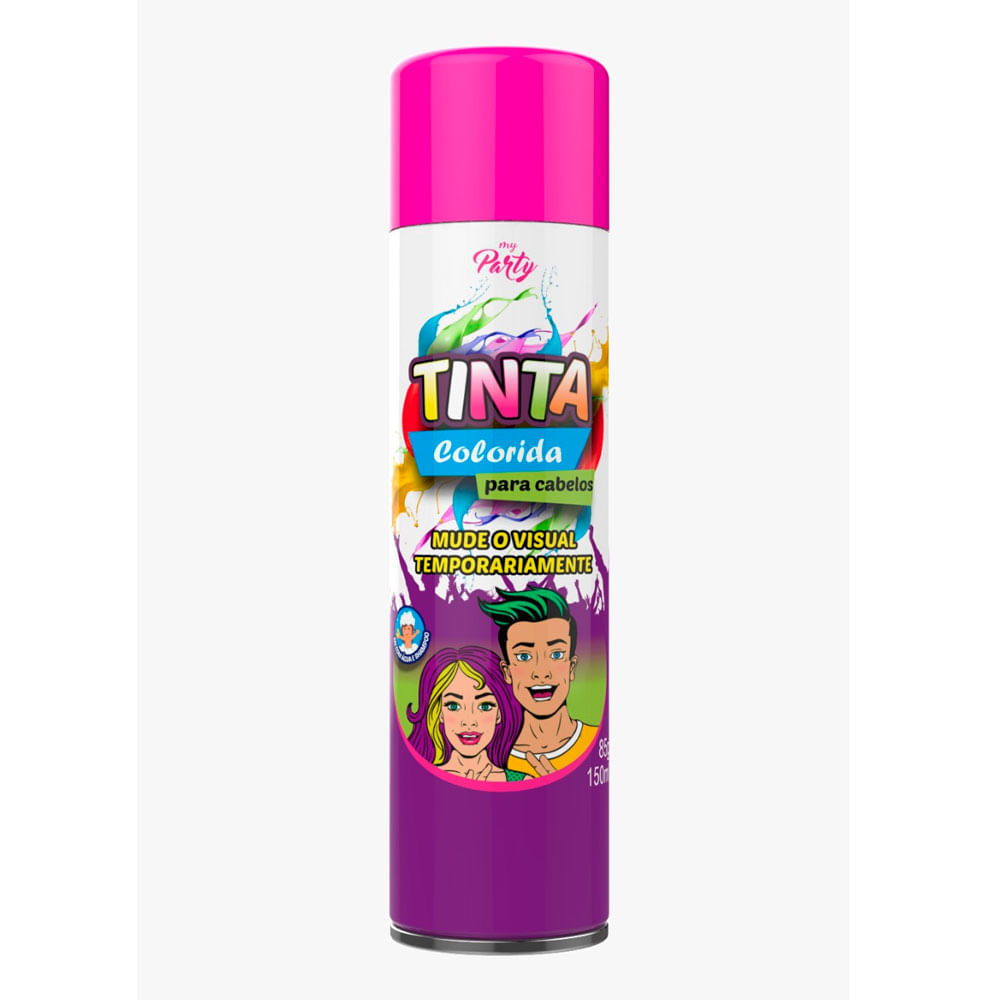 Tinta Colorida Temporária para Cabelos My Party Pink 150ml em Oferta na Shopee