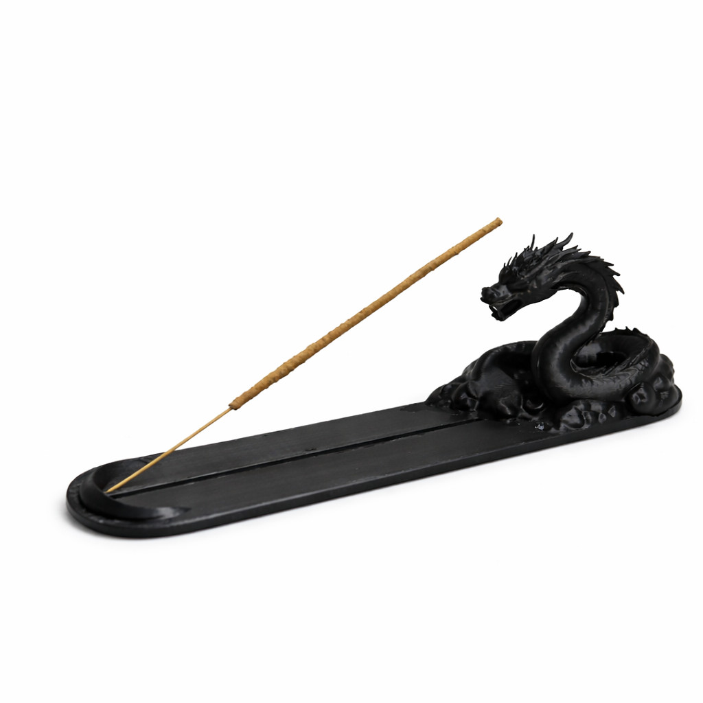 Imagem Incenseiro Decorativo Dragão Esculpido Porta Incenso Decorativo Estátua Dragão Decoração Zen