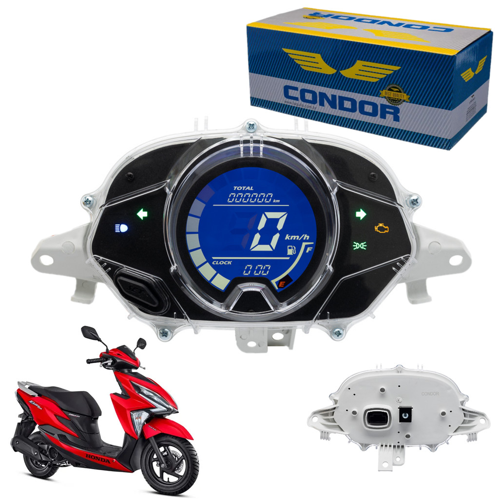 Painel Instrumentos Honda Elite 125 2019 2020 2021 2022 2023 2024 Velocímetro