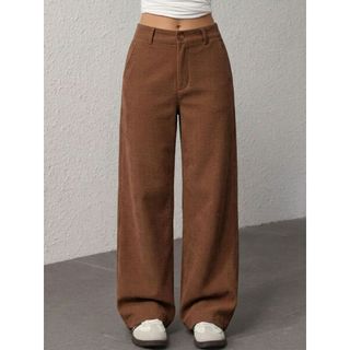 REF AS2017 CALÇA WIDE LEG COTELÊ COM BOLSOS
