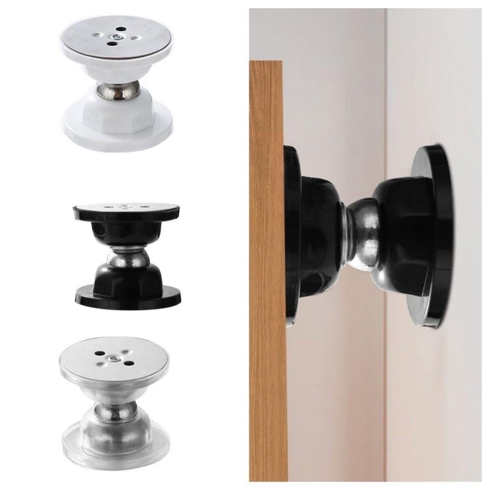 Prendedor Batetor Trava Fixador Para Porta Imã Magnético Adesivo Inox Preto e BrancoANJIN