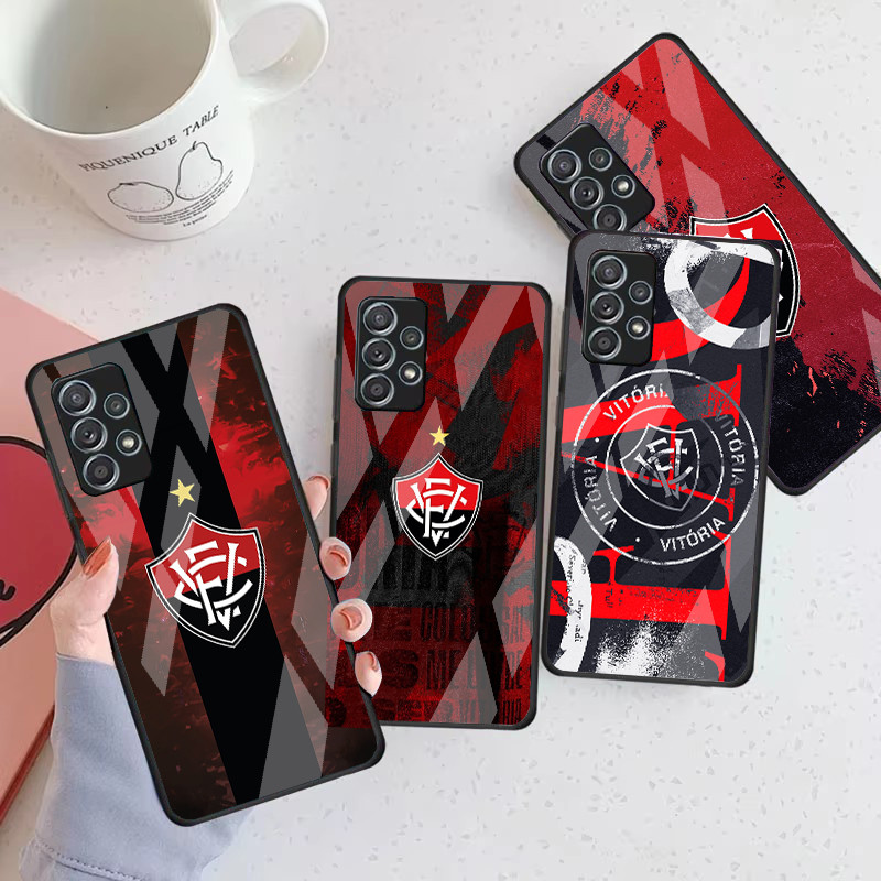 Ec Vitiória 05 Capa De Telefone De Vidro Para Samsung Galaxy A16 A15 A25 A35 A55 A53 A54 A34 A14 A32 A52 4G 5G A56 A54
