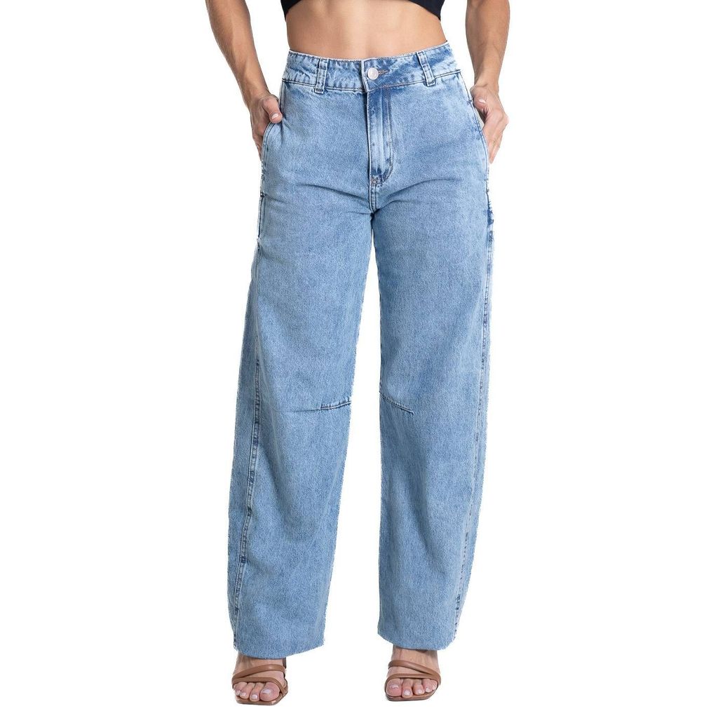 Calça Jeans Sawary Barrel - 280547 em Oferta na Shopee