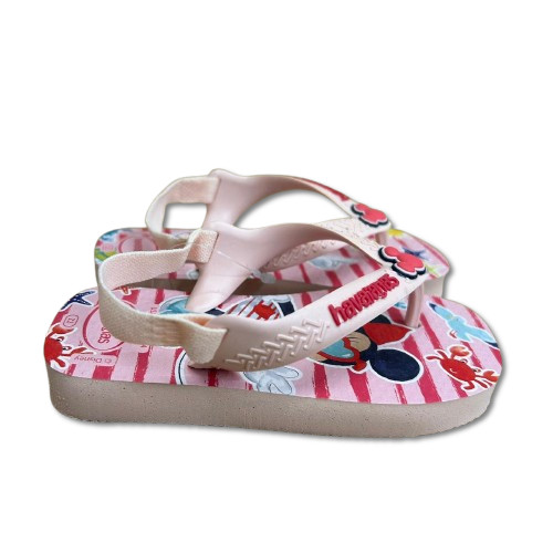 Chinelo Havaianas Baby Disney Menina Criança Bebê Casual Dia a DIa Elástico Decorado