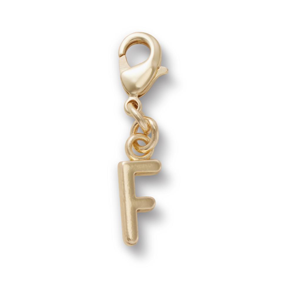 Jibbitz™ Pingente Letra F Dourada Único