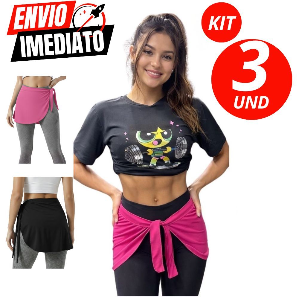 Kit De 03 Tapa Bumbum Fitness Modelo Confortavel Para Usar Com Legging Academia Caminhada Feminino
