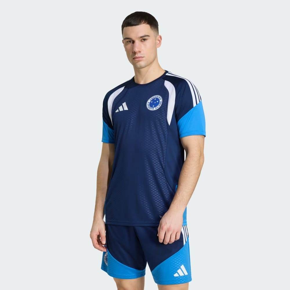 Camisa Cruzeiro Treino Comissão Adidas 2026 Azul Marinho