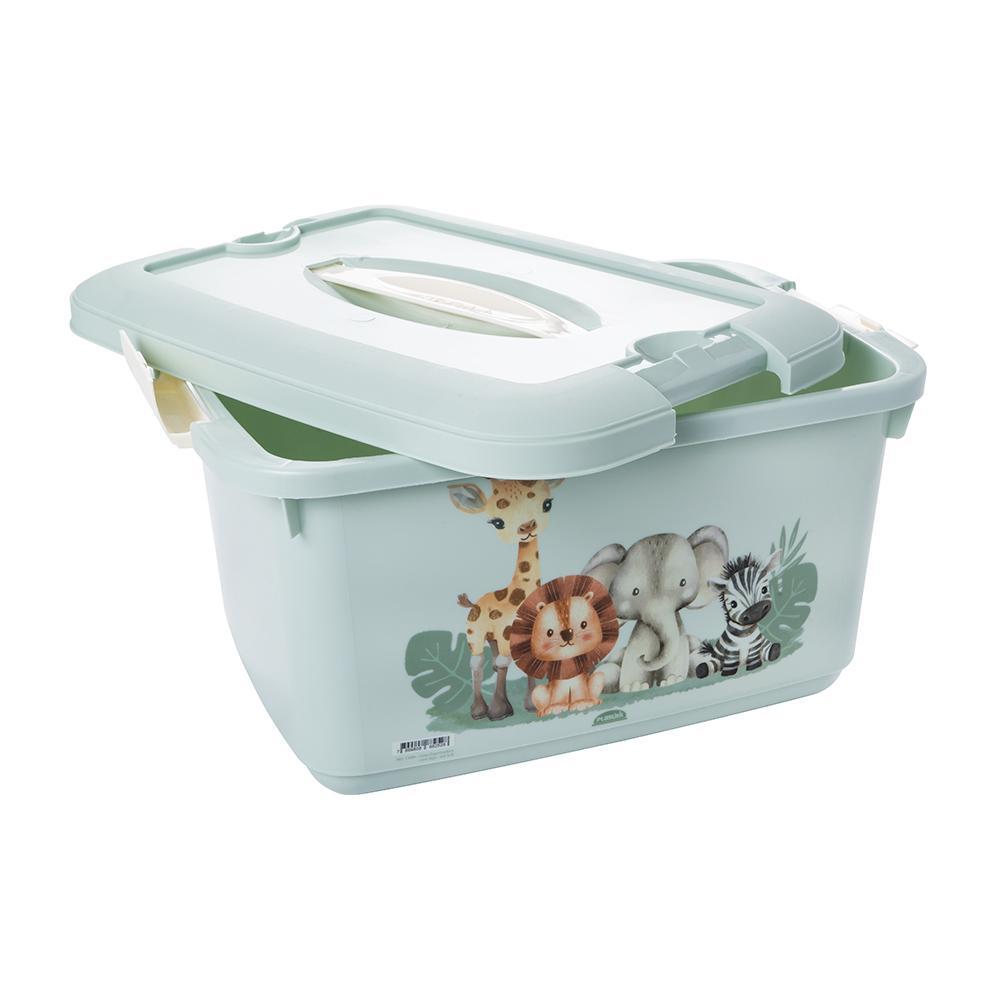 Caixa Multiuso Verde Safari Enxoval 5,2 L Plasútil em Oferta na Shopee