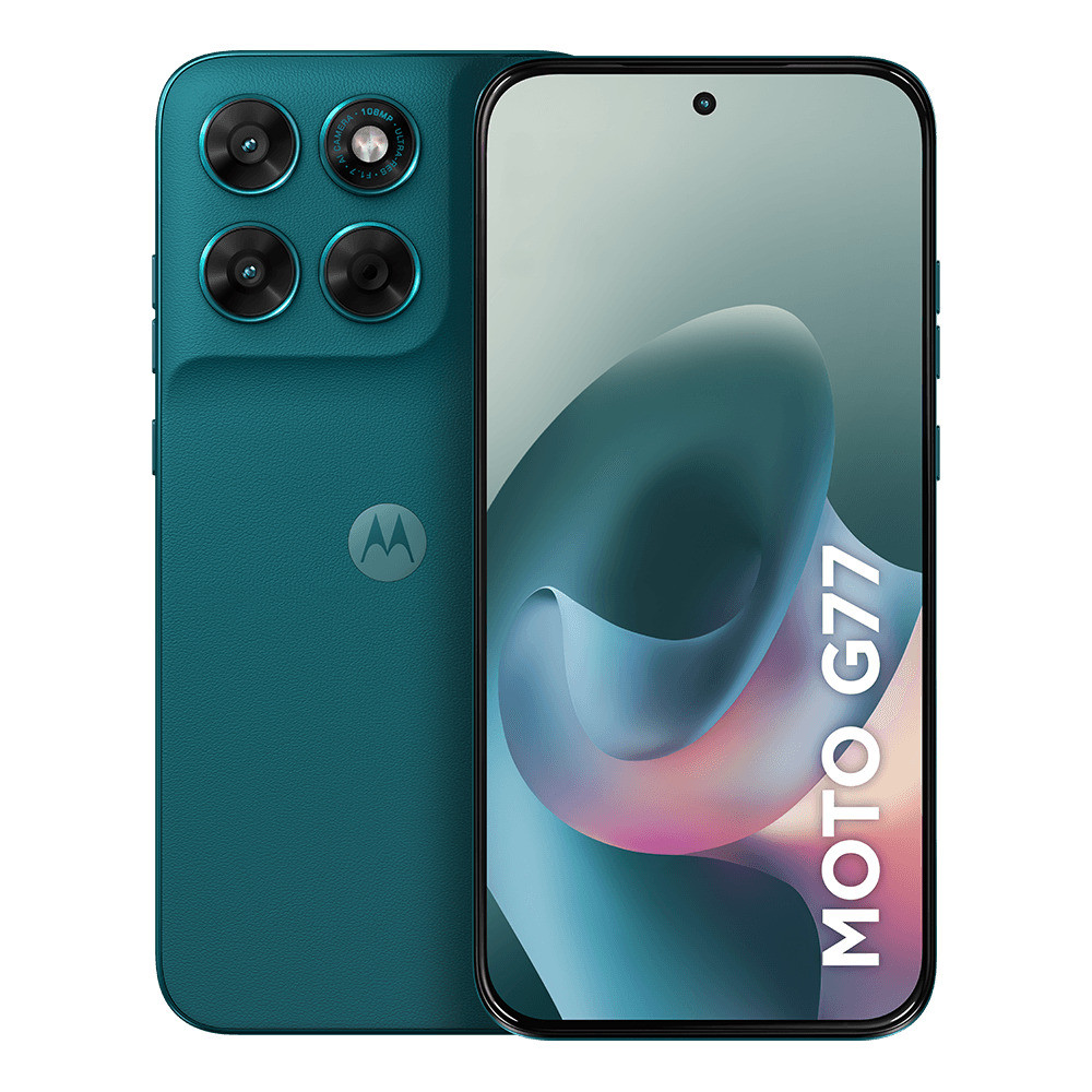 Smartphone Motorola Moto G77 5G 256GB - Verde Escuro, 24GB (8GB RAM + 16GB RAM B